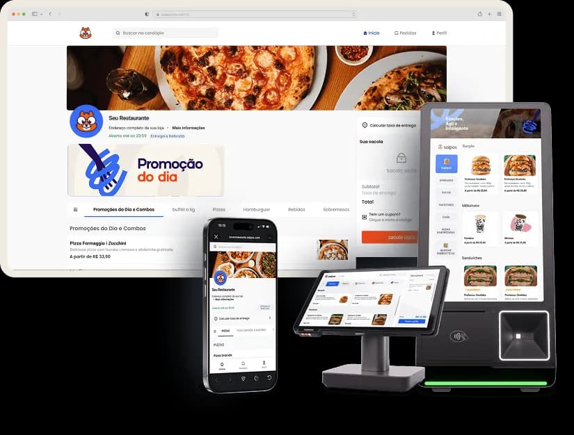 Cardápio e dispositivos Saipos